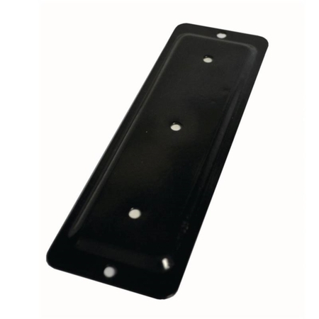 PYLEX Post Connector Plate, 2 x 6, 4 x 4 in Column/Post, Black 10930